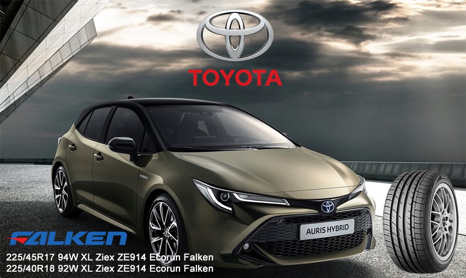 Falken Toyota Auris’de Orijinal Ekipman Oldu