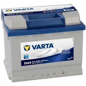 Varta Blue Dynamic D43 12 Volt 60 Amper Akü (Ters Kutup)