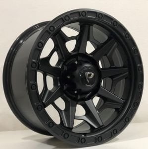 Powcan BK-5790 6X139.7 9.0X17 ET(-10) 110 Mat Black Off Road 17 Jant Takım