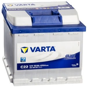 Varta Blue Dynamic C22 12 Volt 52 Amper Akü