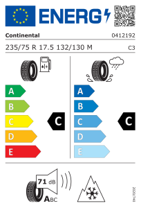 235/75R17.5 132/130M 12PR M+S Conti Hybrid LS3 Continental (Asfalt Düz)