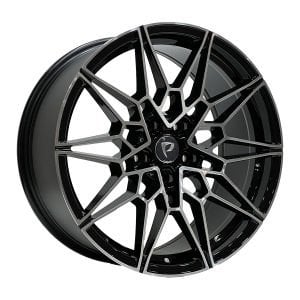 Powcan BKY-1027 5x112 Ön 8.0x19 ET25 Arka 9.0x19 ET37 66.56 Black Machined XL 19 Jant Takım